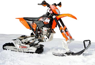Snowmobile With Tires